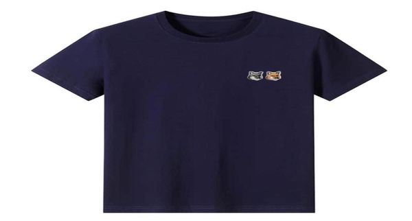 

cotton fashion casual man t shirt trend brand maison embroidery summer men short sleeve tee 2206272984540, White;black