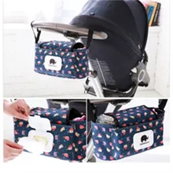 

bag nappy bags for cup food selling baby stroller storage bag waterproof mummy diaper bag new hook baby carriage hanging a3, Black