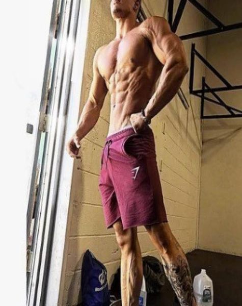

fashiongyms mens jean shorts for men fitness tights underpants elastic waist outwear male sweatpants workout shorts wicking6801804, White;black