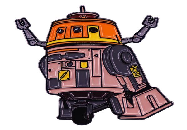 

robot c110p brooch metal badge package accessories012345082934, Blue