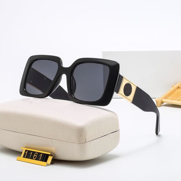 

luxury fashion classic design sunglasses for men women pilot oversized black mask sunglasses uv400 eyewear metal frame polaroid lens 1161 wi, White;black
