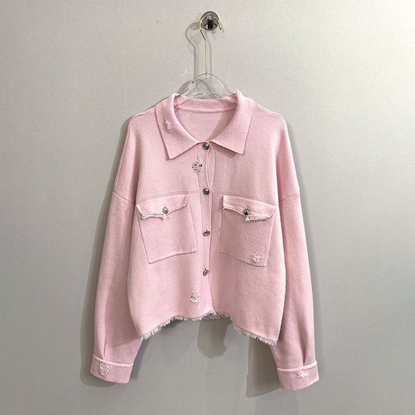 

womens jackets jennys same style small fragrance pink tassel coat spring casual jacket trend 230821, Black;brown