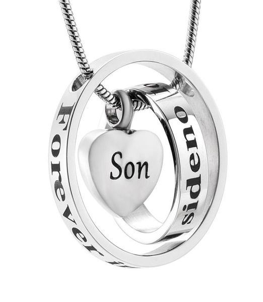 

ijd9954 custom engraving quotson no longer by my side but forever in my heart quot stainless steel cremation necklace urn jew8258274, Silver