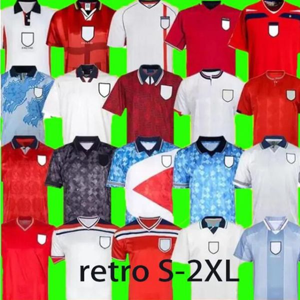 

england soccer jerseys retro blackout 1982 1994 1998 2002 1996 2008 89 gascoigne owen gerrard football shirt barnes 1990 mash up fowler scho, Black;yellow