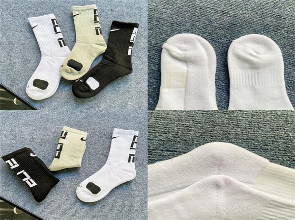 

usa professional elite basketball socks long knee athletic sport men fashion compression thermal winter wholes4306075, Black