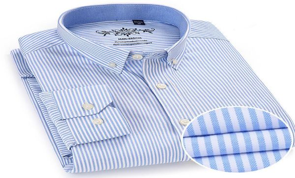 

new spring autumn oxford mens shirts long sleeve cotton casual shirt solid plaid camisa big size camisa social masculina lj2009281462909, White;black