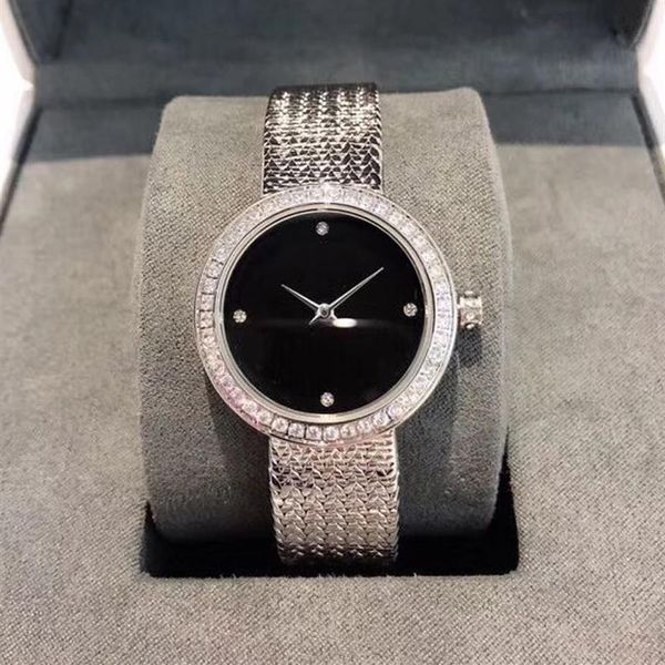 

fashion womens watches ladies designer watch luxury diamond quartz japan movement gold wristwatches gifts montre de luxe femme2387, Slivery;brown