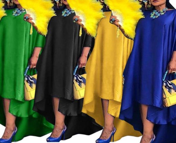 

women casual long sleeve o neck solid dresses irregular dress spring sundress pleated vestidos elegant robe femme2816264, Black;gray