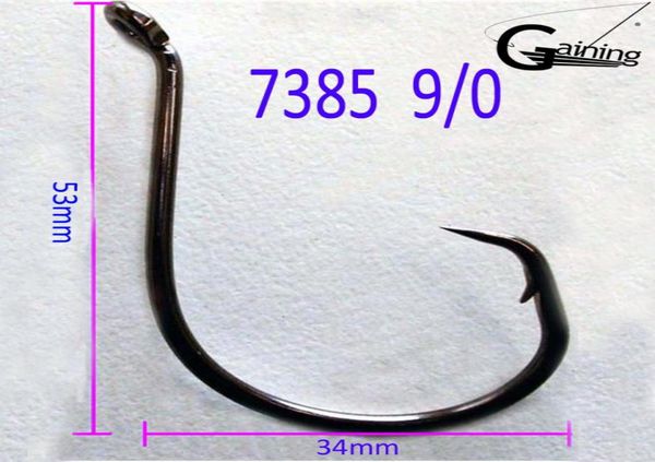 

50pcslot 90 high carbon stainless steel chemically sharpened ocs circle ocean fishing hooks 7385 ocean fish hooks8054988