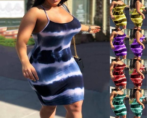 

plus size women tie dye maternity dresses summer party slim mini sling dress clubwear vintage fashion clothes z28602892139, White