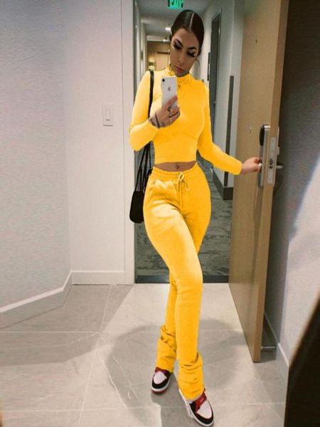 

women039s two piece pants jogging suit with sportswear blank9957696, White