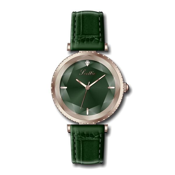 

luxury rose gold women watches 2019 fashion genuine leather quality japan movt waterproof female wristwatch for gift clock275o, Slivery;brown