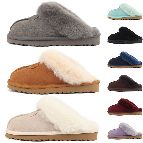 

australia designer fur slippers women slides sandals womens mens winter snow shoes classic mini ankle warm sneakers black grey light blue br