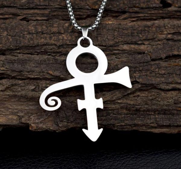 

stainless steel prince symbol necklace0123456789108344377, Silver