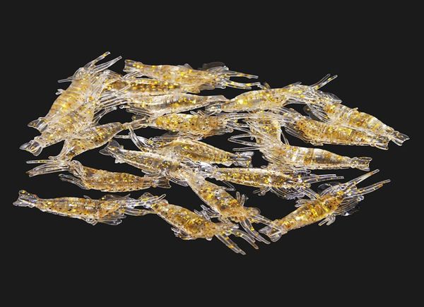 

whole40pcs silicone soft shrimp lure baits small fishing simulation prawn 191inch fishing tackle lure baits6931107