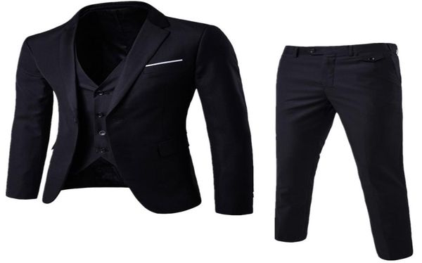 

spring fashion casual men wedding suits set with pants slim fit plus size 4xl 5xl9090753, White;black