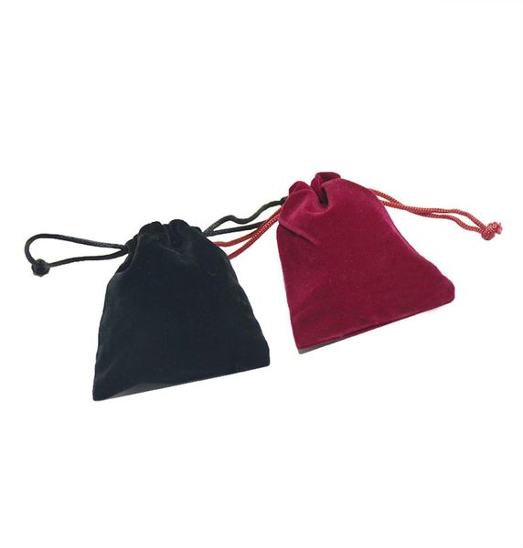 

whole better quality velvet jewelry package pouch red black drawstring present birthday party organizer storage gift bag 9594487179, Pink;blue