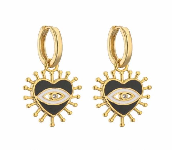 

new evil eye drop oil love charm dangle earrings female creative retro geometric jewelry accessories popular holiday gifts in euro9984644, Silver