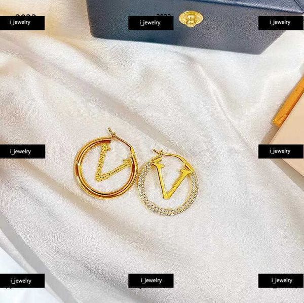 

women designer earrings fashion luxury uneven circular shape hoop & huggie jewelry #including brand box new arrival, Golden;silver