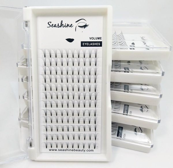 

premade volume lash fans 5d short stem volume fans russian eyelash extensions lashes makeup beauty seashine customize private labe4482204