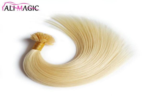 

remy pre bonded human keratin hair extension european hair on the keratin capsule fusion hair 100g100strands 16quot 18quot 206667290, Black