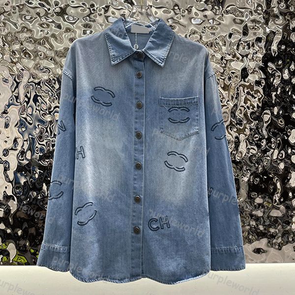 

fashion casual shirt mens womens denim jacket shirt fashion printed long sleeve shirt loose lapel jacket, White