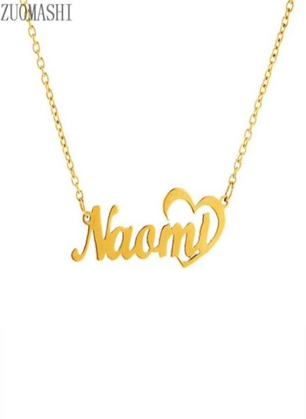 

custom nameplate pendant choker necklaces stainless steel personalized name necklace gold color baby girl girlfriend women gift4935676598, Silver