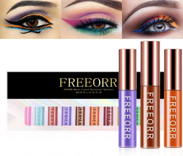 

12pcs matte liquid eyeliner 12 colors long lasting waterproof high pigmented colorful eye liner stamp pen set3569067