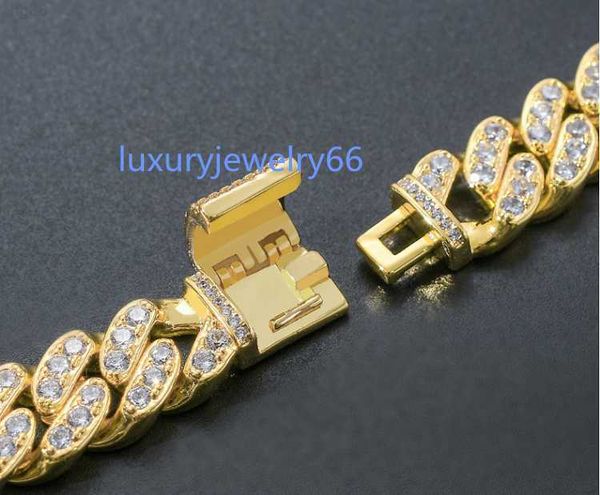 

cool rap moissanite cuban link chain s925 silver opel link chain necklace gold plated vvs moissanite single chain