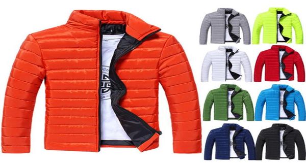 

fallfashion new winter down jacket long sleeve solid winter coats thick clothing male casual zipper coats1625049, Black