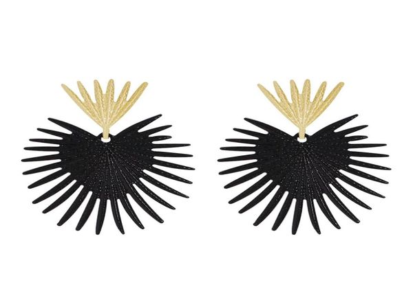 

wholealloy fishbone dangle earrings for women bohemian holiday style chandelier earring fashio jewelry 4 colors yellow red bl7205924, Silver