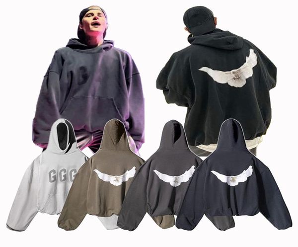 

mens dove hoodie sweatshirts designer kanyes classic wests cpfm luxury hoodies three party joint name peace doves printed mens wom2453775, Black