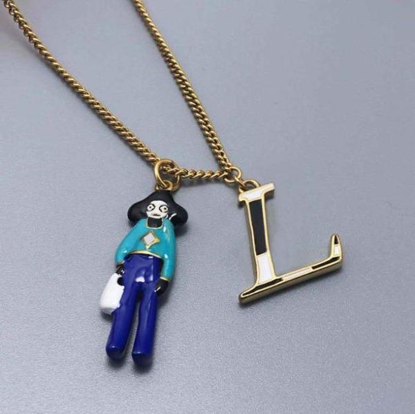 

pendant necklace fashion cartoon necklaces for man woman design personality 997712, Silver