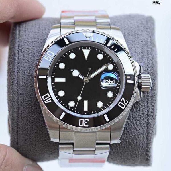 

rolaxs watch mens st9 luxury men ceramic bezel black sapphire date dial 40mm automatic mechanical stainless steel 93ky, Slivery;golden