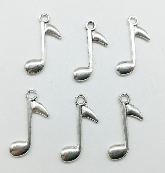 

100pcslot music note alloy charms pendant retro jewelry diy keychain ancient silver pendant for bracelet earrings necklace 2415m9861968, Bronze;silver