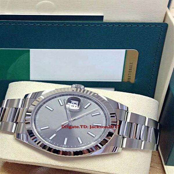 

original box certificate mens watches 41mm 126334 rhodium dial asia 2813 movement automatic243w, Slivery;brown