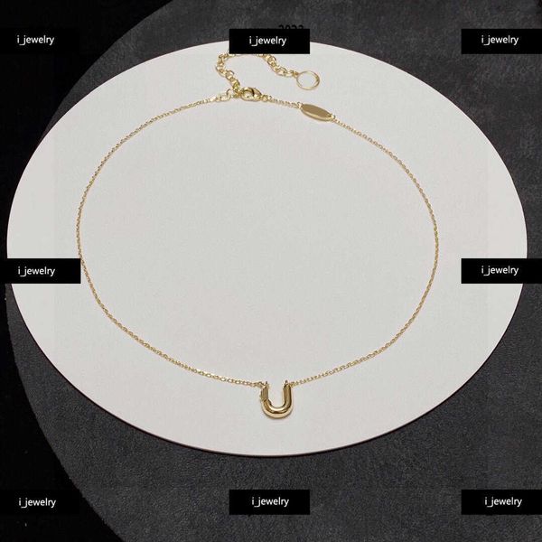 

women's designer necklace jewelry gold u-shaped pendant decoration pendant necklaces #including brand box new arrival, Silver