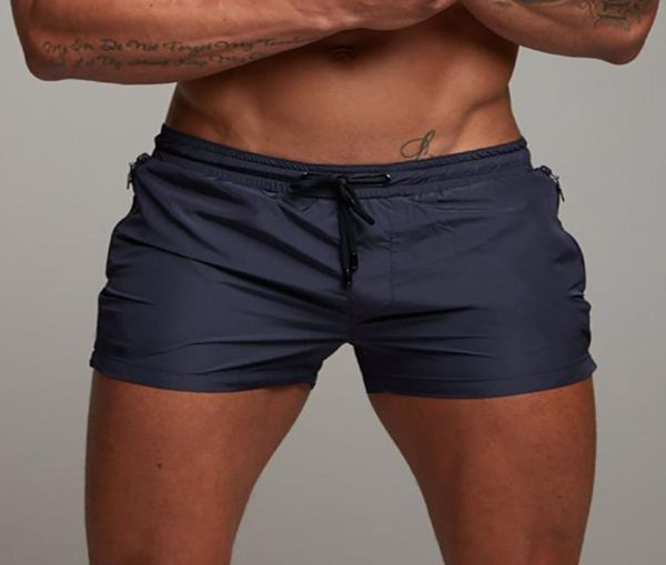 

swimwear men039s breathable swimming shorts sunga soft trunks swim suit men board surfing beach short briefs3723663, White;black