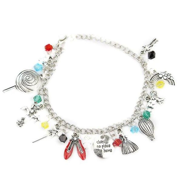 

cuff customizable the wizard of oz inspired charm bracelet07703066, White