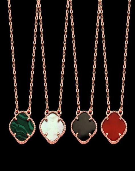 

classic style women luxury designer necklace titanium steel four leaf clover necklaces pendants couple engagement jewe7295366, Silver