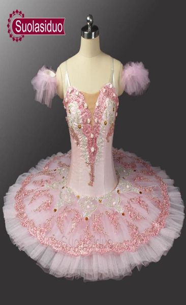

pink peach fairy professional ballet tutu with flowers ballet professional tutu for adults girls ballet tutu dress sd00821356652, Black;red