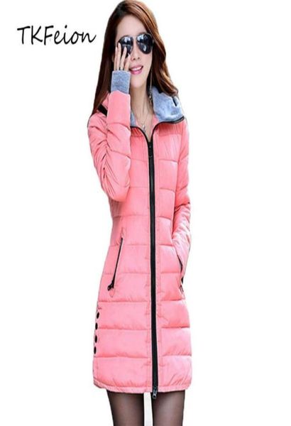 

2020 women autumn winter hooded coats plus 4xl fashion ladies warm cotton padded long parka female puffer jackets casual clothes776226025, Black