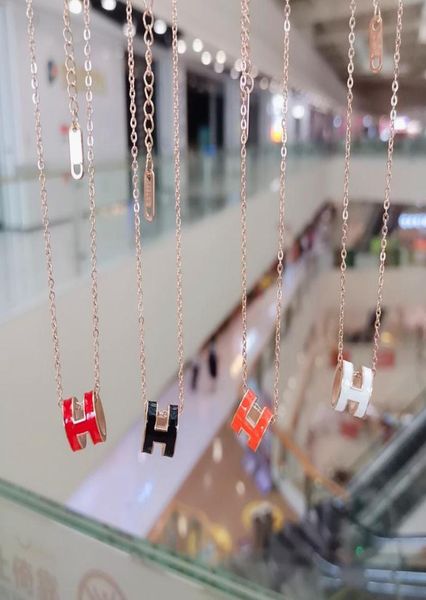 

popular titanium steel letter necklace 18k rose gold net red collarbone chain women039s light luxury necklace6253147, Golden;silver