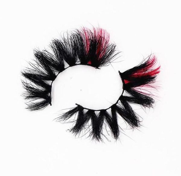 

false eyelashes 9d faux mink color lashes whole natural long fluffy individual dramatic colorful makeup extension tools6989912