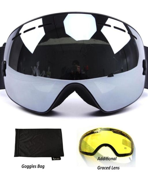 

antifog ski goggles uv400 polarized ski glasses double lens skiing snowboard snow goggles ski eyewear with case for man women q015325162