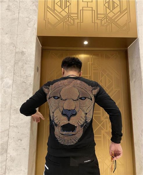 

fashion men cool men hip hop hoodies printed phillip plain casual sweatshirts streetwear men women loose pullover harajuku devil h1306622, Black