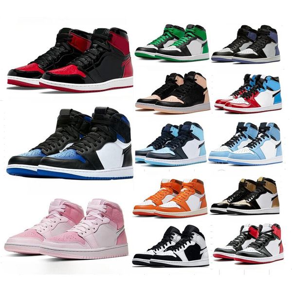 

jumpman 1 1s basketball shoes men trainers spiderverse valentines day craft sail reverse laney washed pink lost and found black toe lucky gr