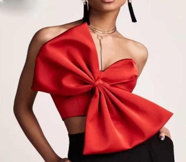 

deat summerbig bowknot summer crop women bodycon strapless club beach clothes mi881 2107091073767, White