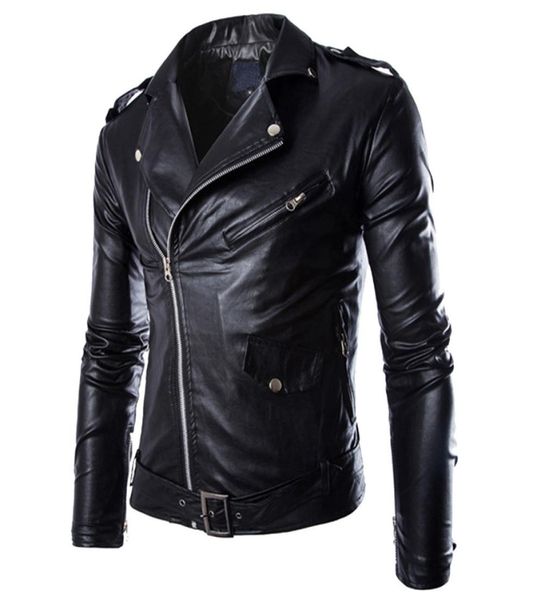 

men039s jacket faux leather fashion men039s autumn winter casual leather zipper long sleeve jacket coat many pockets4618681, Black;brown