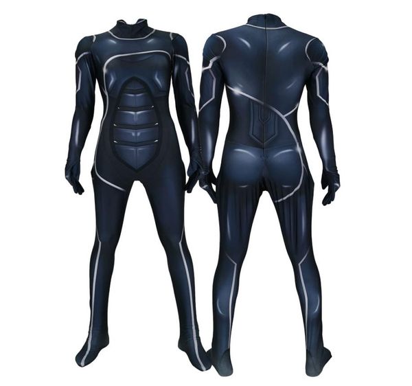 

black cat suit the heist version costume black cat jumpsuits festival bodysuit halloween costumes for men adultkids3335746, Black;red